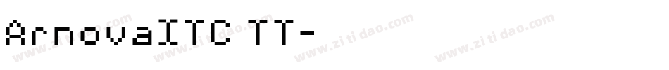 ArnovaITC TT字体转换